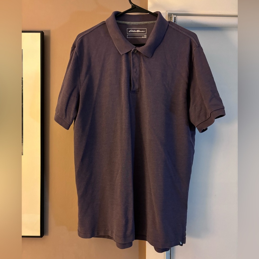 Eddie Bauer Polo Tall Large Purple